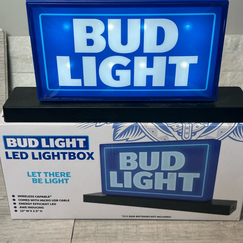 Beer Bud Light LED LIGHTBOX